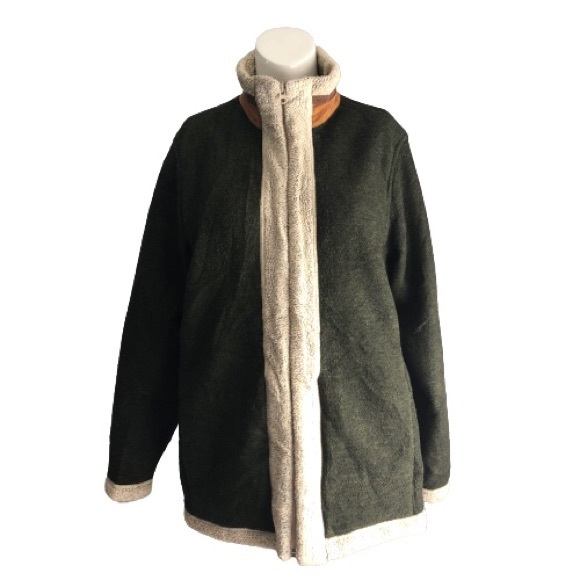 Woolrich Jackets & Blazers - Woolrich green felted coat